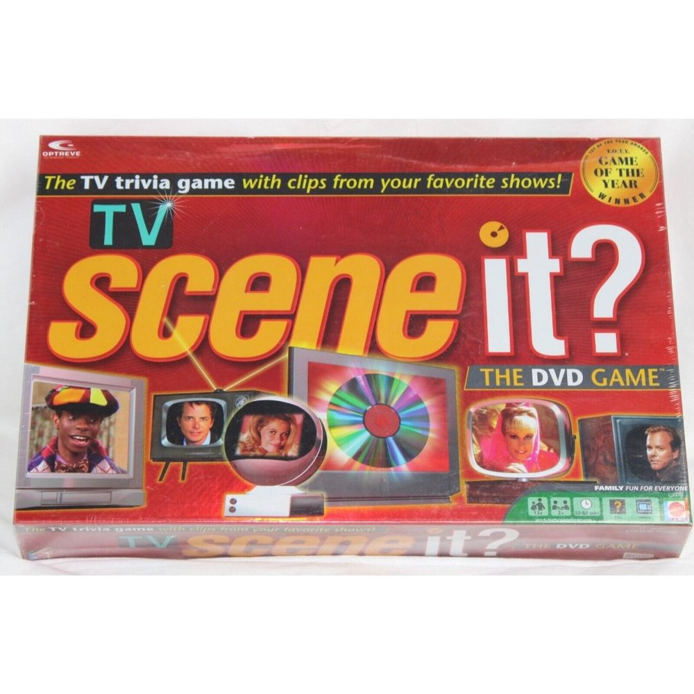 SCENE IT ? TV Trivia DVD Board Game of the Year 2005 Factory NEW Sealed Mattel